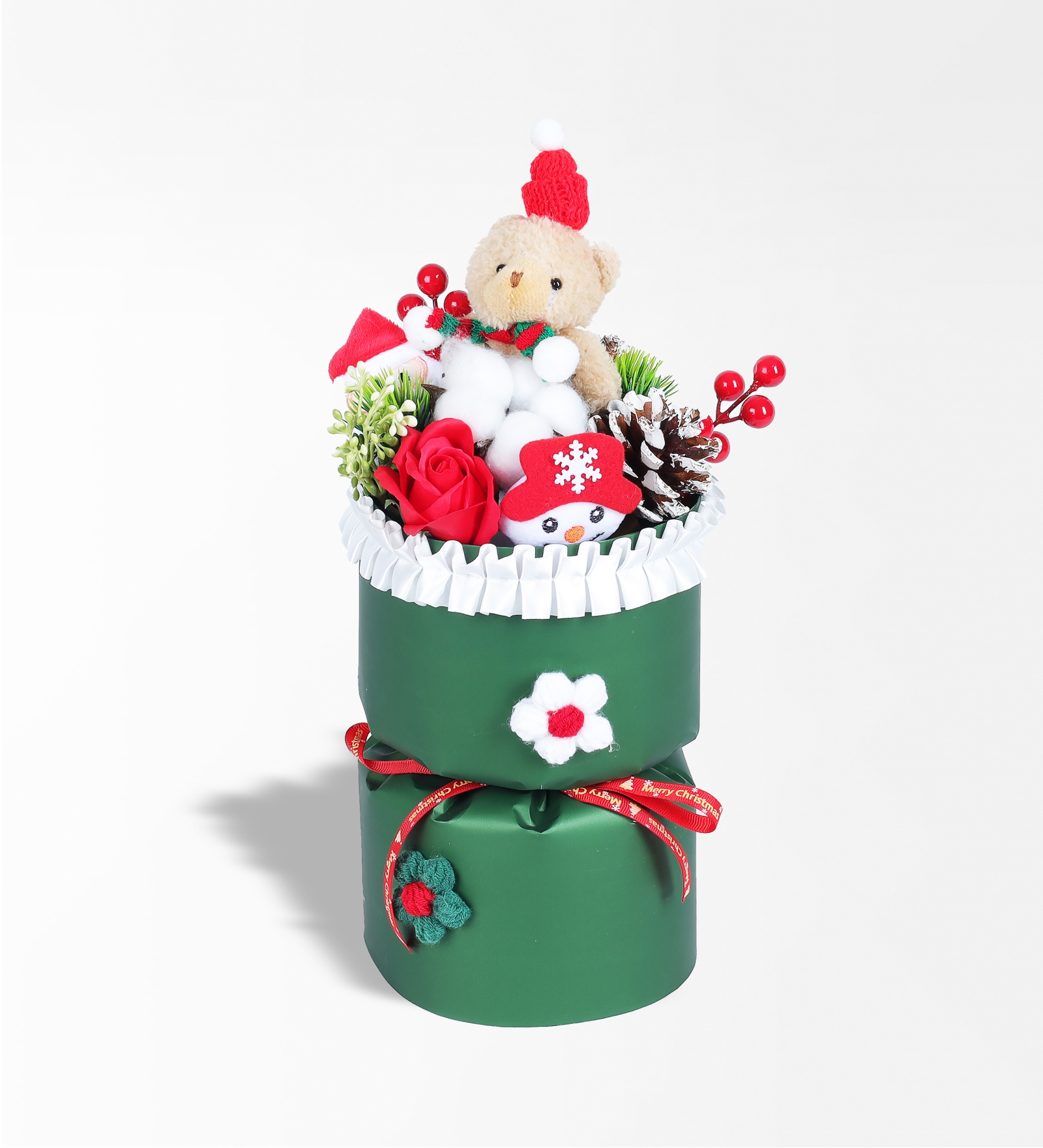 Yeşil Çantalı Yeni Yıl Buketi