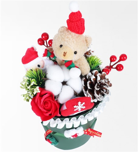 Yeşil Çantalı Yeni Yıl Buketi - 3