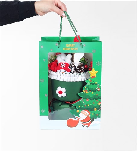 Yeşil Çantalı Yeni Yıl Buketi - 2