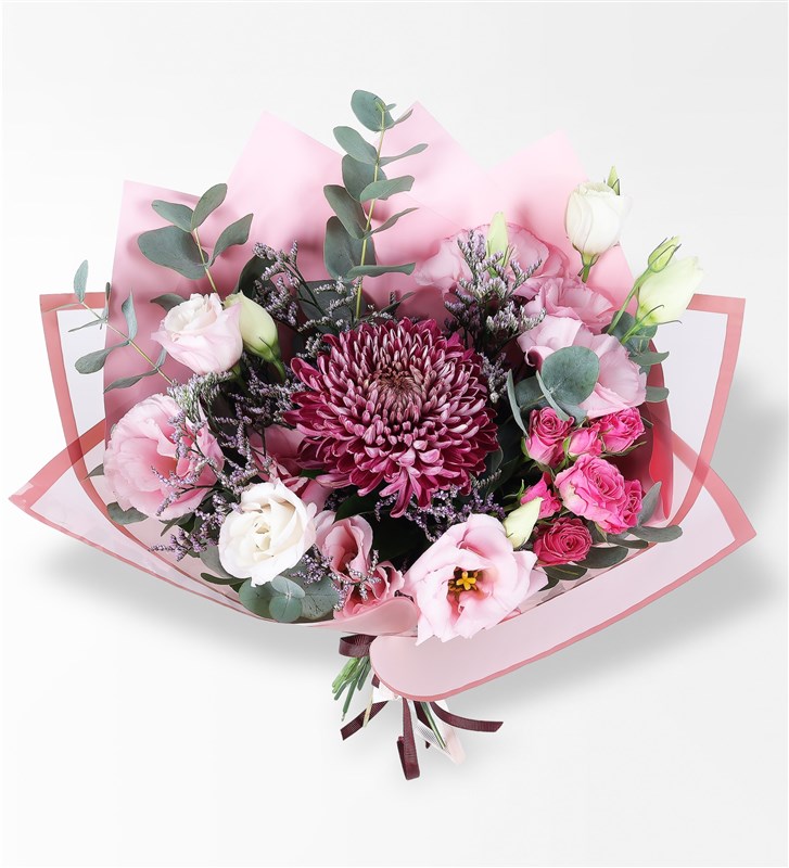 Pink Dream - Anastasya ve Lisyantus Çiçek Buketi
