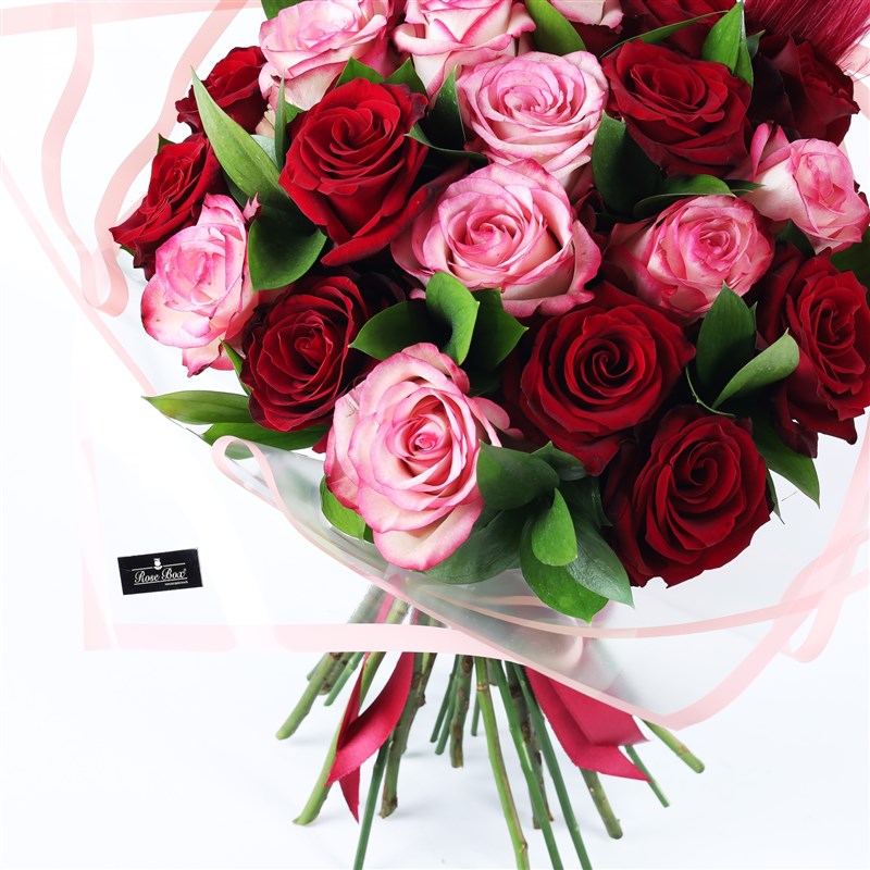 Inlove XL - Pink and Red Rose Bouquet