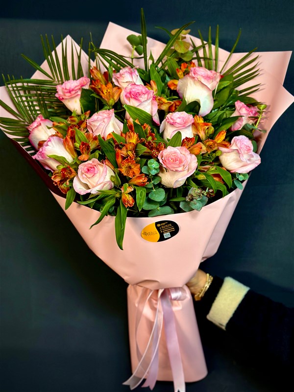 Pink Dev Kokulu Pembe Gül Buketi
