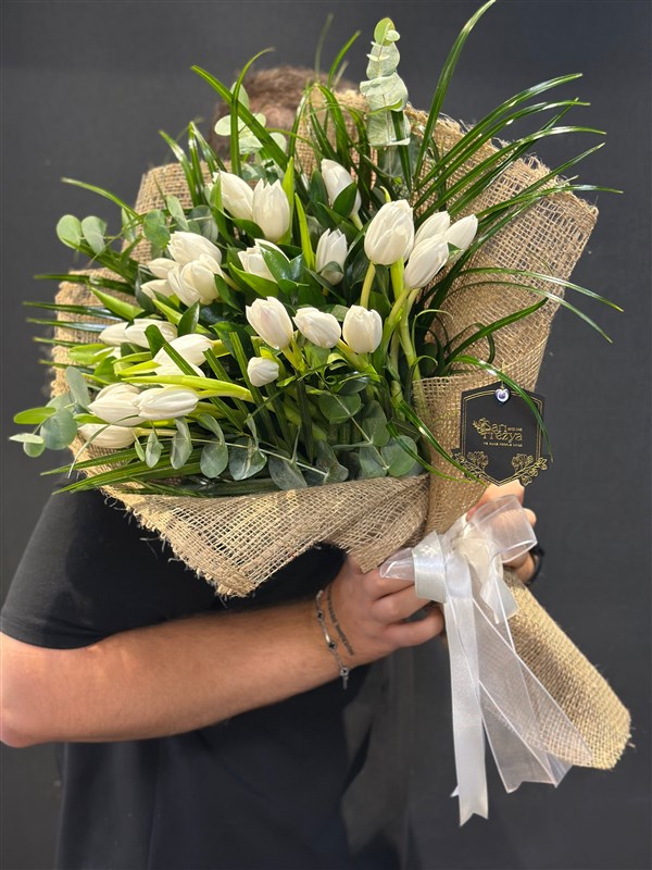 White Tulips Beyaz Lale