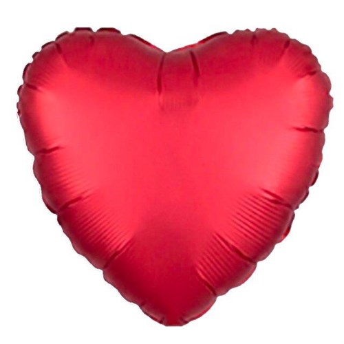 45 CM KALP KIRMIZI RENK FOLYO BALON