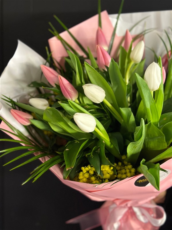 No:20 Pembe Beyaz Lale