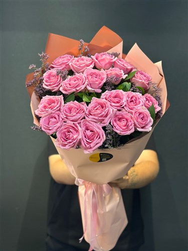 20 adet Pembe Gül Buketi
