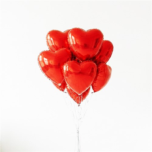 7 Heart Helium Balloon