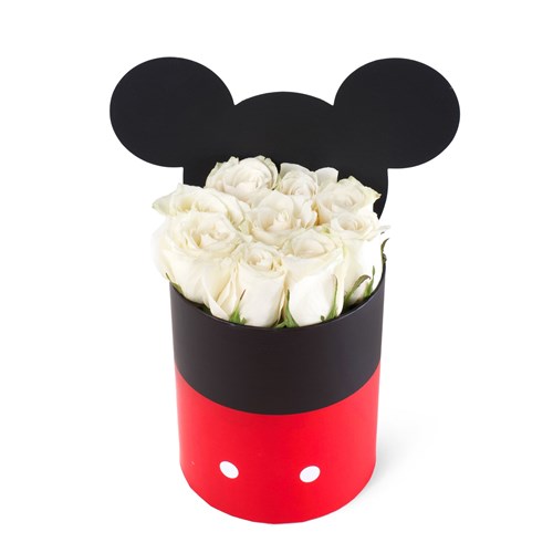 Mickey Kutuda Beyaz Gül