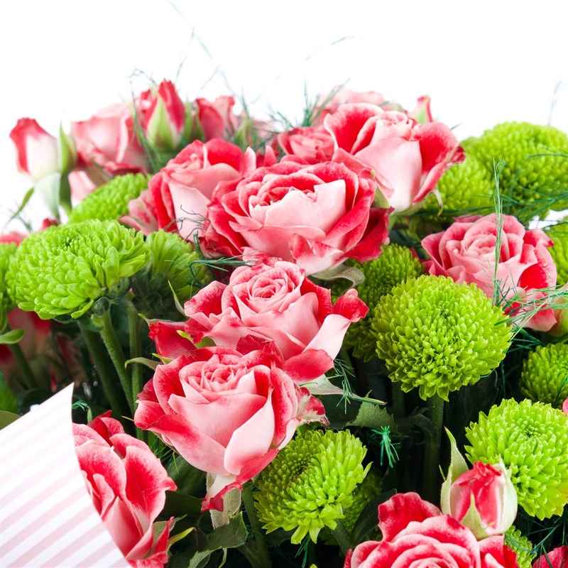 Fuchsia Arbor Rose Bouquet Cherry