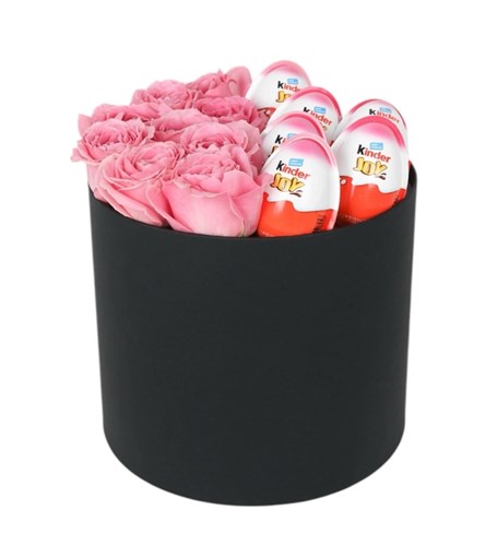 Kutuda Kinder Joy’lu Pembe Gül