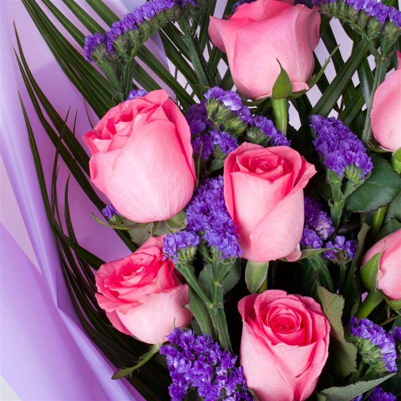 Gül Buketi Nilüfer Pembe