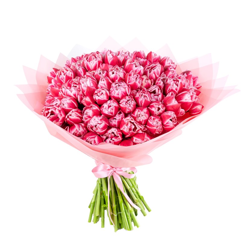 101 li Pembe Lale Buketi