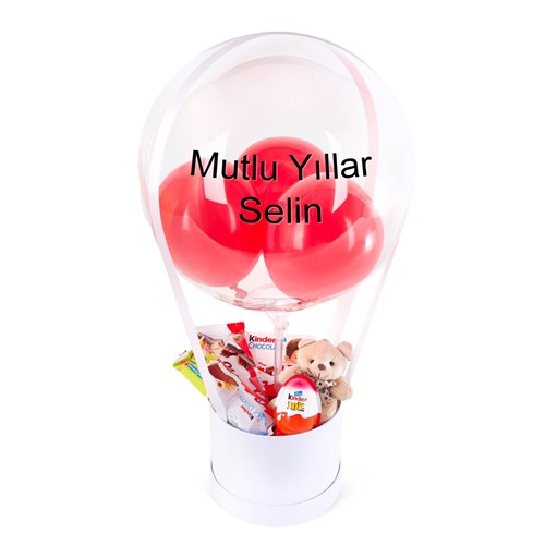 Kinderli Beyaz Balon Kutusu
