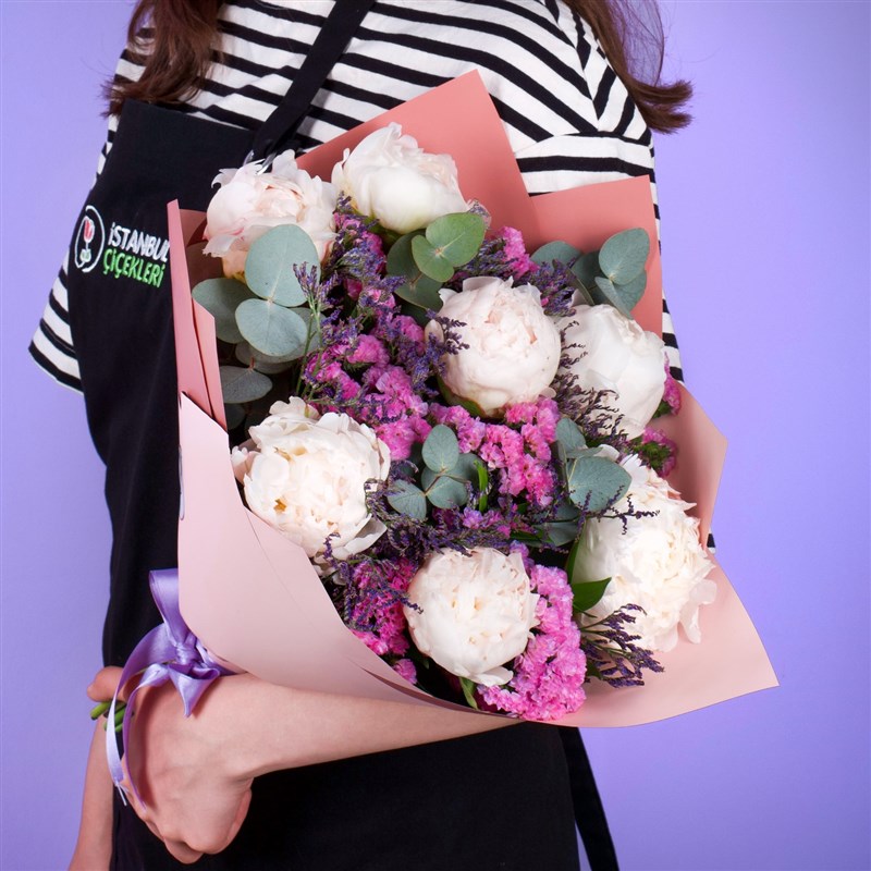 Beyaz Şakayık Buketi Chichibu