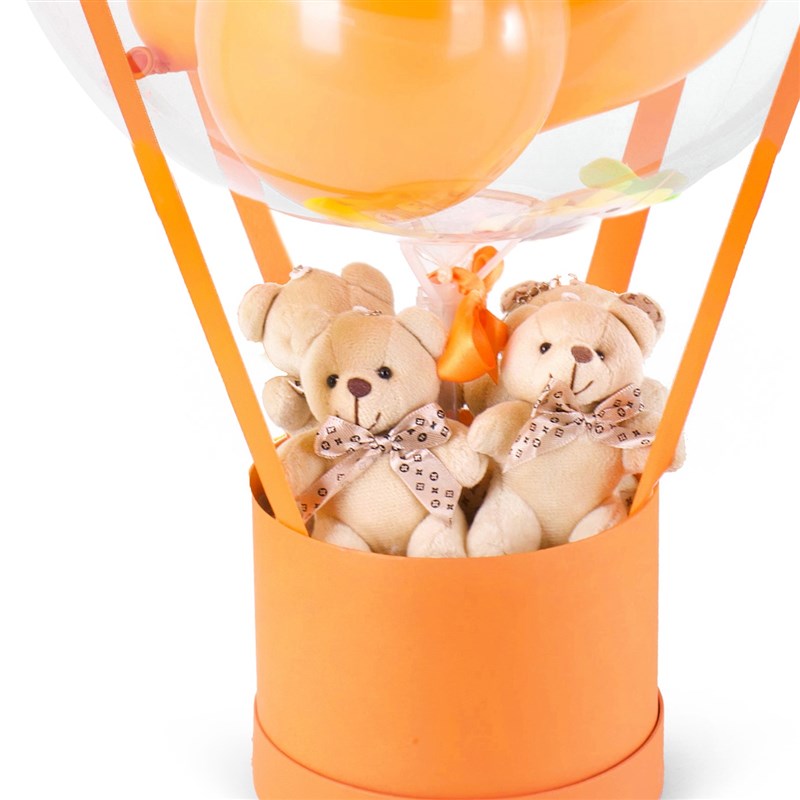 Ayıcıklı Turuncu Balon Kutusu