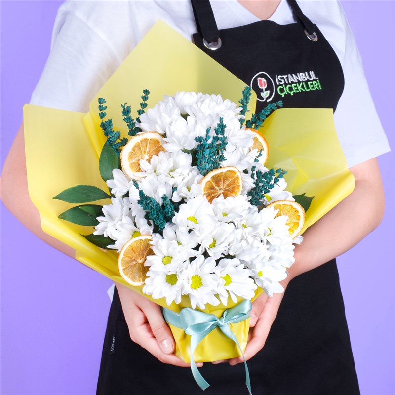 Papatya Aranjmanı Köstence Sarı