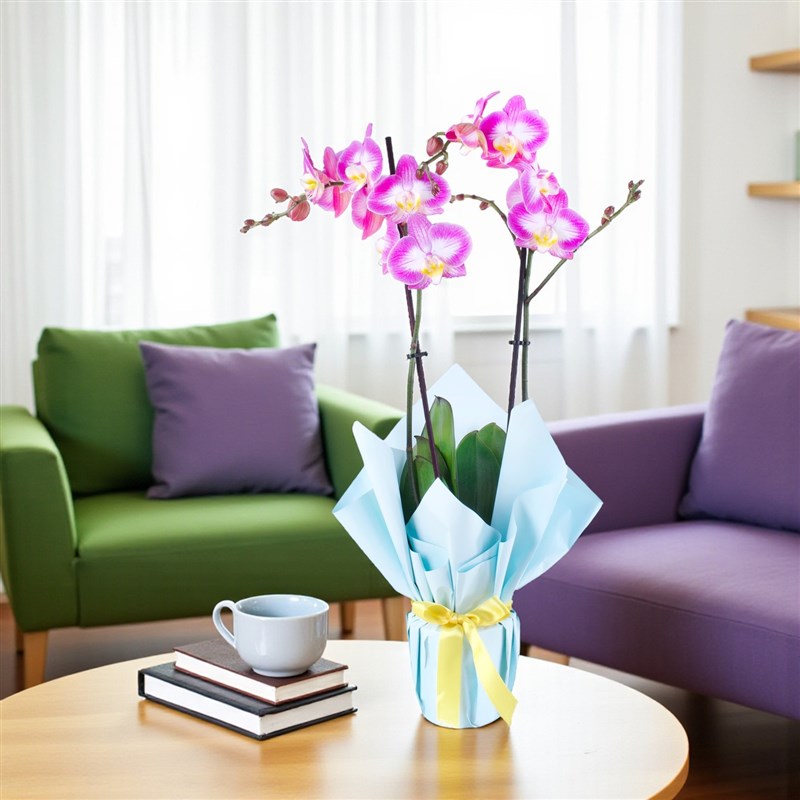 Beyaz Pembe Orkide Pink Cloud