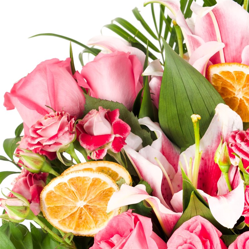 Pembe Lilyum Ve Çardak Aranjmanı Assos Special