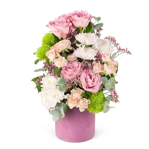 Çardak Ve Lila Gül Aranjmanı Blushing Lilac