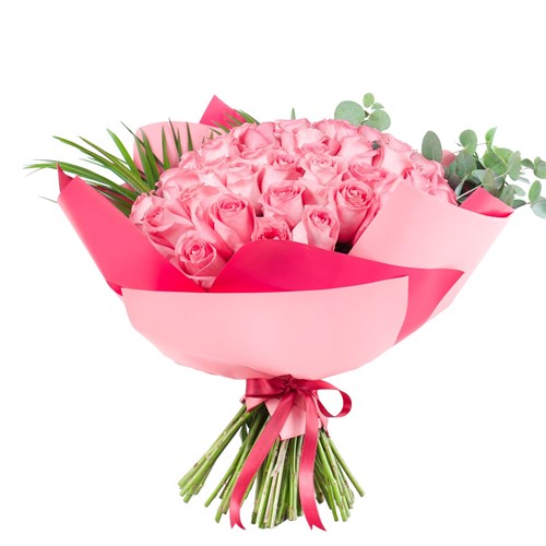 Candy Pembe Gül Buketi 41 li