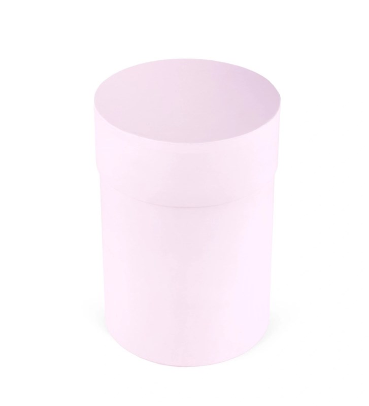 Yuvarlak Pembe Kutuda Ayıcık Ve Süt Dilimli Pembe Gül