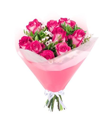 Fuşya Gül Buketi Magenta Magic