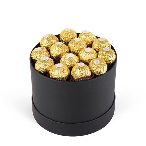 Siyah Silindir Kutuda Ferrero Çikolatalar