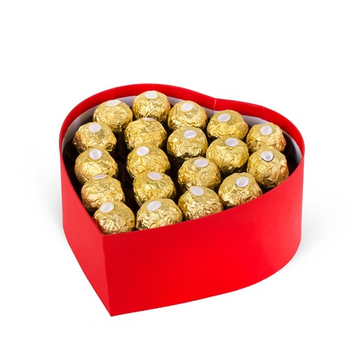Kırmızı Kutuda Ferrero Rocher Çikolatalar