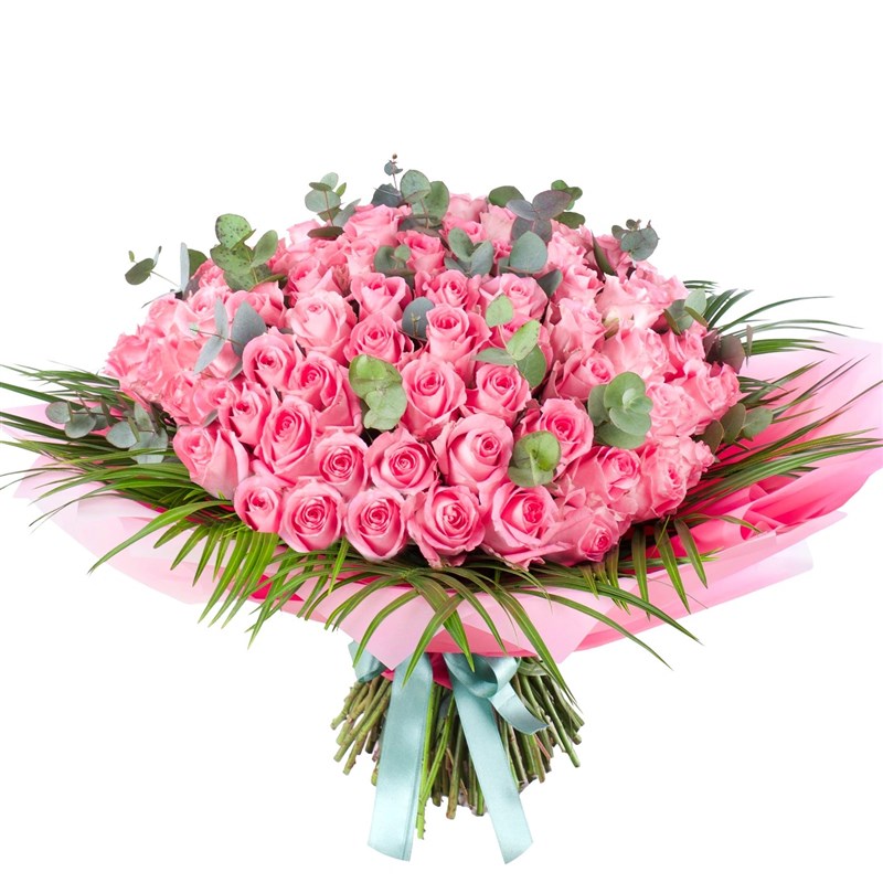 Lovely 101 li Pembe Gül Buketi