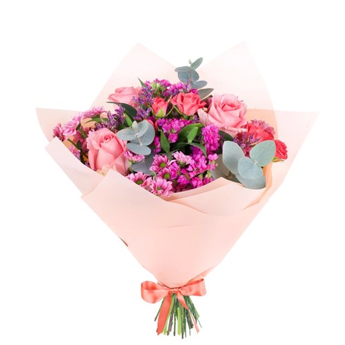 Pembe Gül Buketi Pink Whisper Bliss
