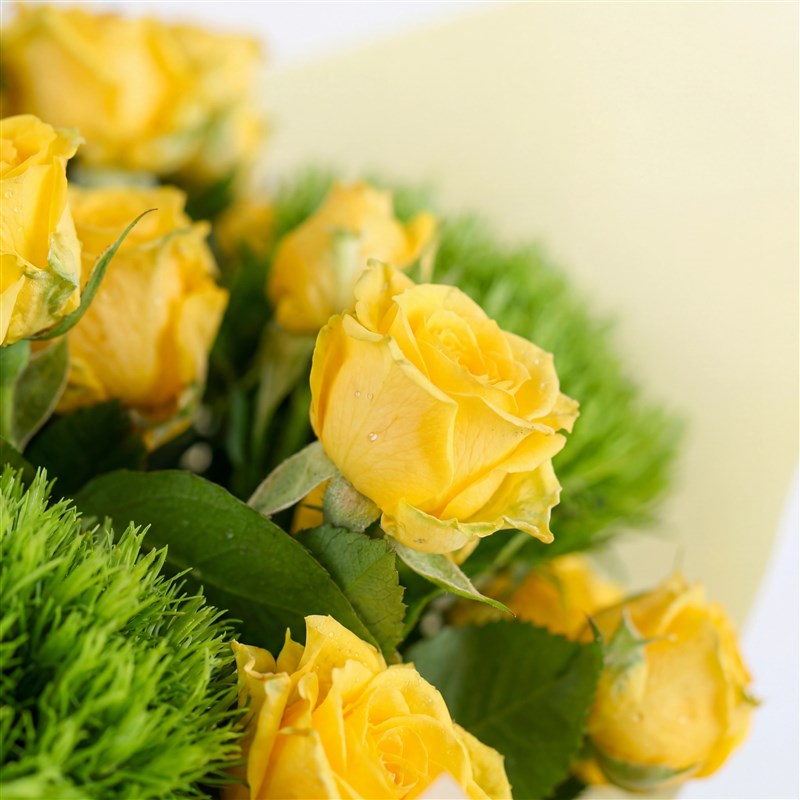 Sarı Çardak Gül Buketi - Bahariye Çardak