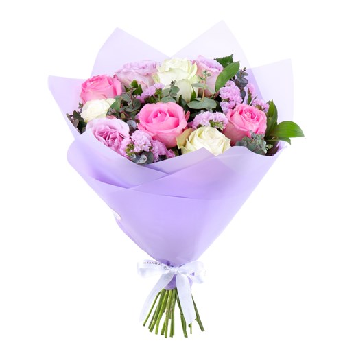 Pastel Bloom Gül Buketi