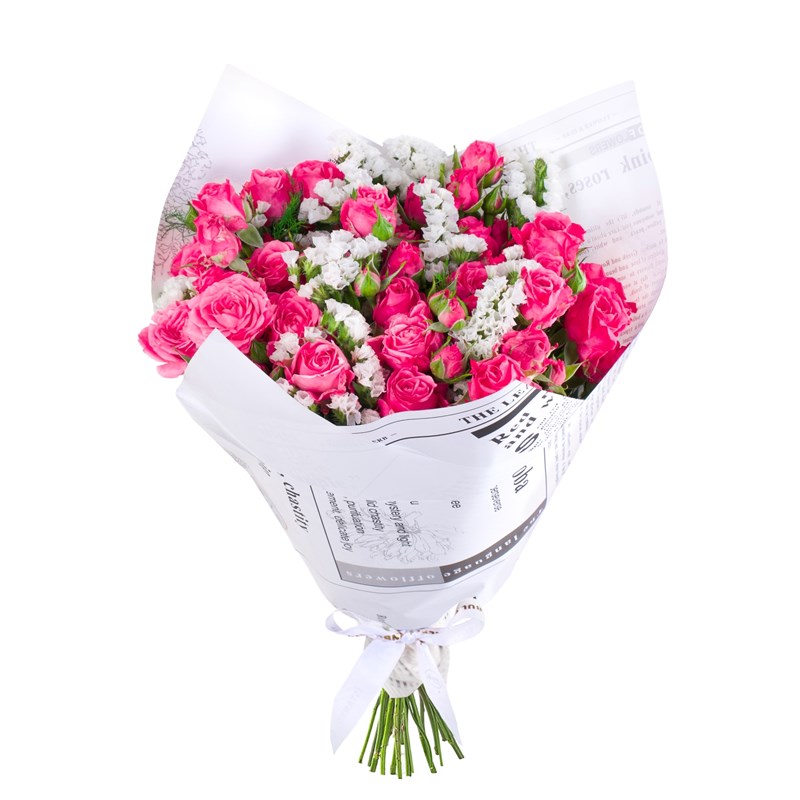 Pembe Çardak Gül Buketi Bloomy Pink