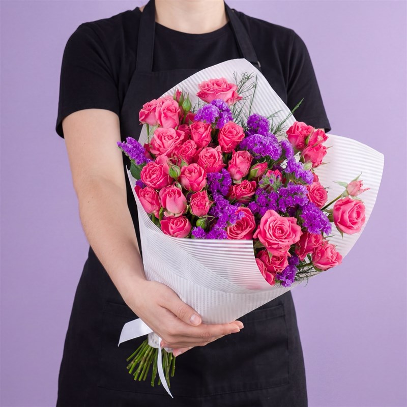 Pembe Çardak Gül Buketi Ruby
