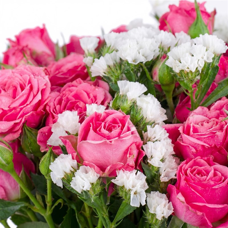 Pembe Çardak Gül Buketi Bloomy Pink
