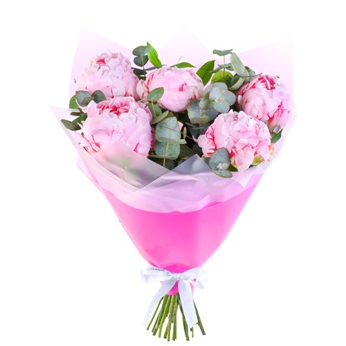 Pembe Şakayık Buketi Peony