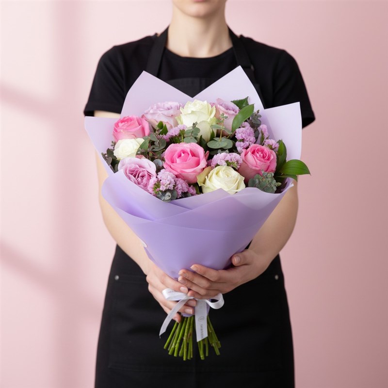 Pastel Bloom Gül Buketi