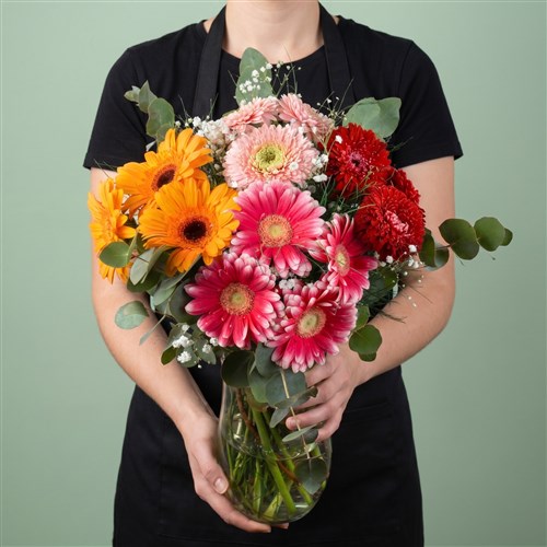 Renkli Gerbera Aranjmanı