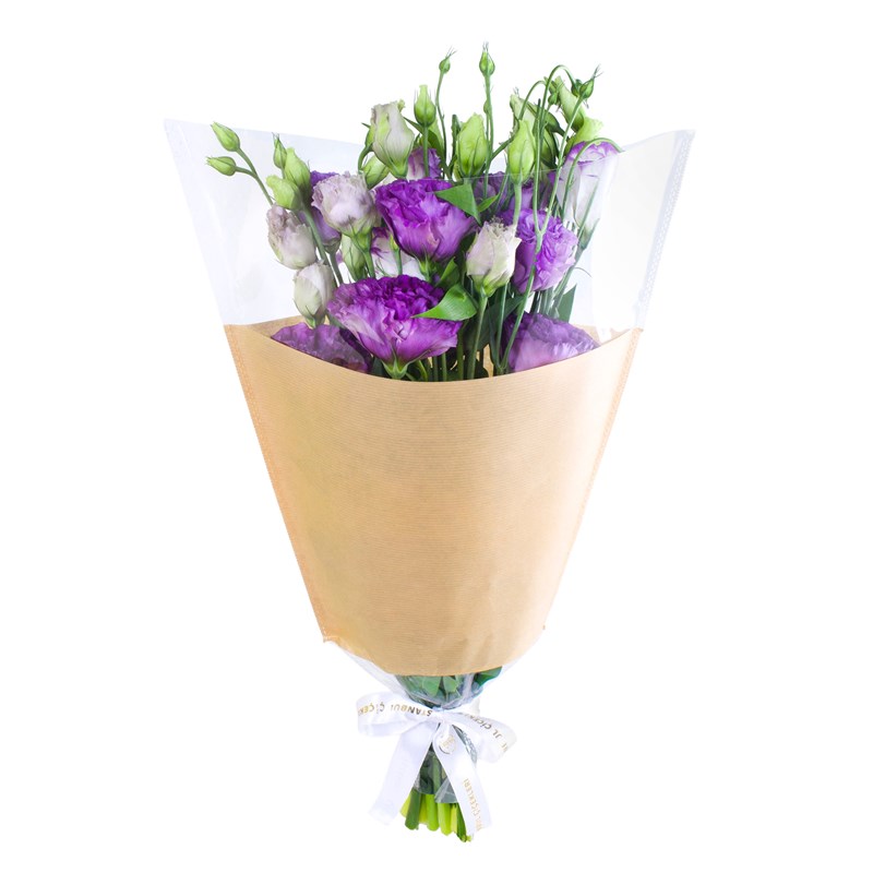 Mor Lisianthus Buketi
