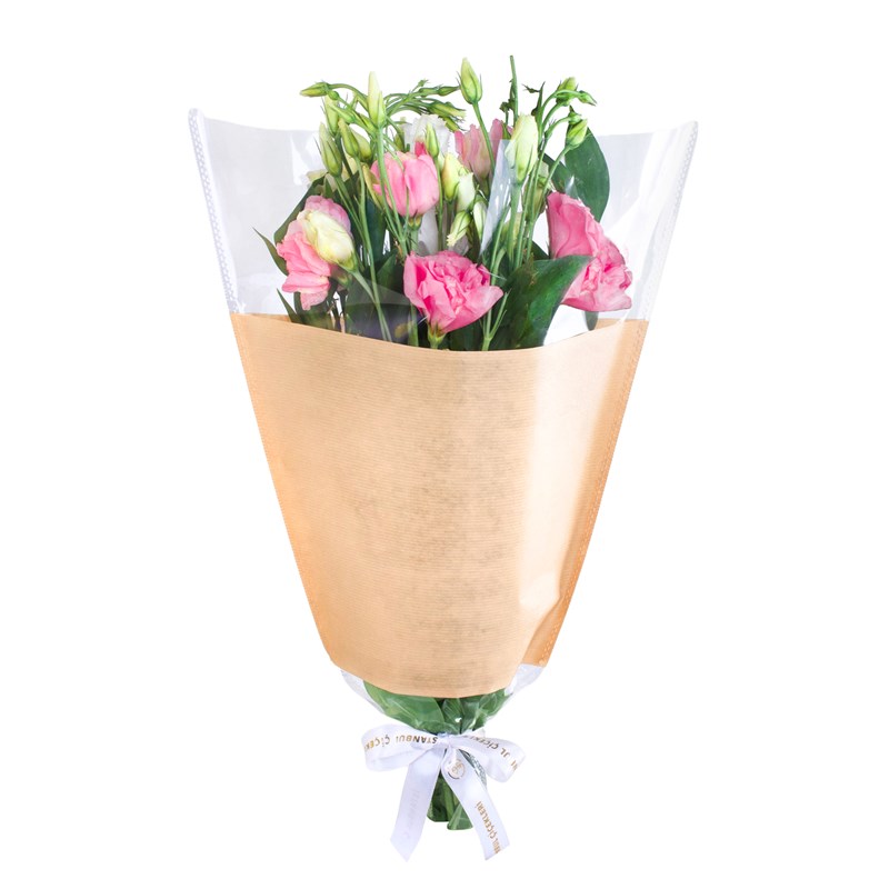 Pembe Lisianthus Buketi