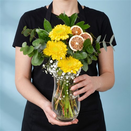 Sarı Gerbera Aranjmanı Bozburun