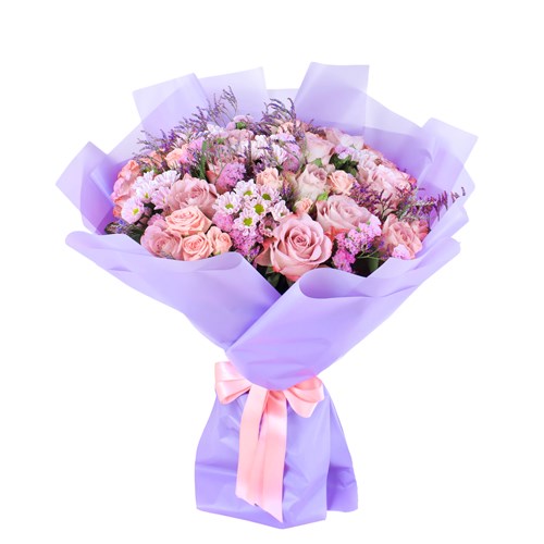 Premium Gül Büketi Lilac Whisper