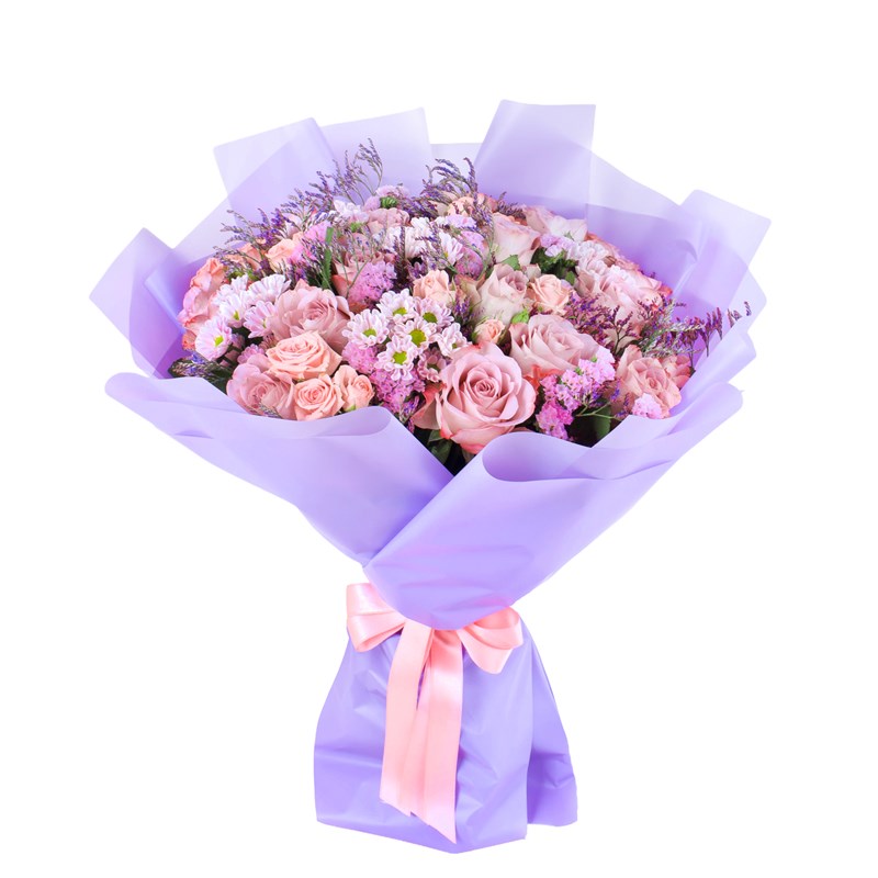 Premium Gül Büketi Lilac Whisper