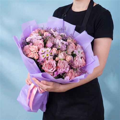 Premium Gül Büketi Lilac Whisper