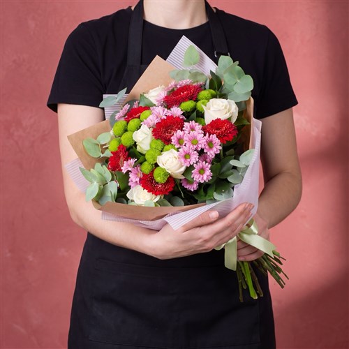 Papatya ve Gerbera Buketi Serez