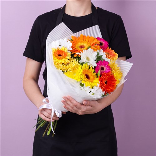 Gerbera Buketi Riva Mix Turuncu
