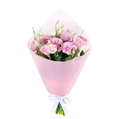 Pembe Lisianthus Buketi