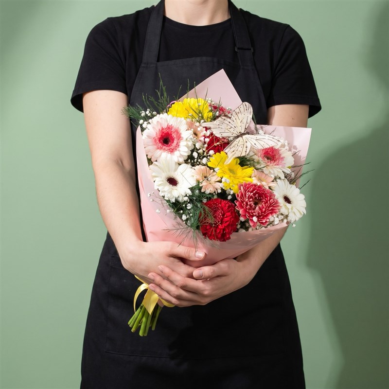 Renki Gerbera Buketi - Riva Mix