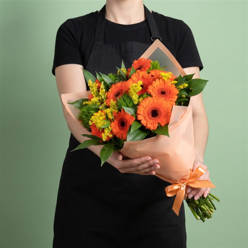 Turuncu Gerbera - Riva Orange