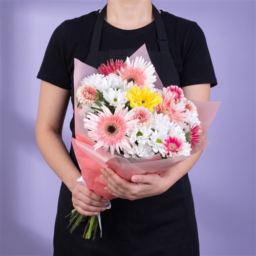 Gerbera Buketi Riva Mix Pembe